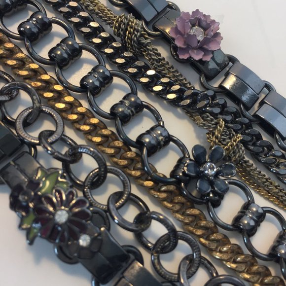 🌸💎JUICY COUTURE Gunmetal Multi Layer Cuff💎🌸 - Picture 4 of 8